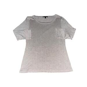 Cable & Gauge Womans Pullover Top Medium Beige 3/4 Sleeve Shirt Soft